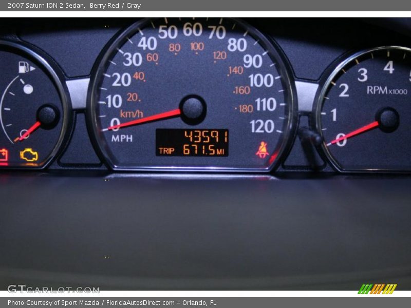Berry Red / Gray 2007 Saturn ION 2 Sedan