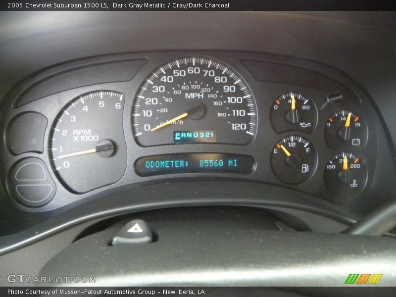 Dark Gray Metallic / Gray/Dark Charcoal 2005 Chevrolet Suburban 1500 LS