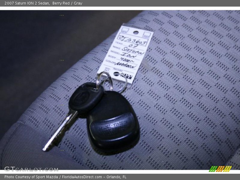 Berry Red / Gray 2007 Saturn ION 2 Sedan