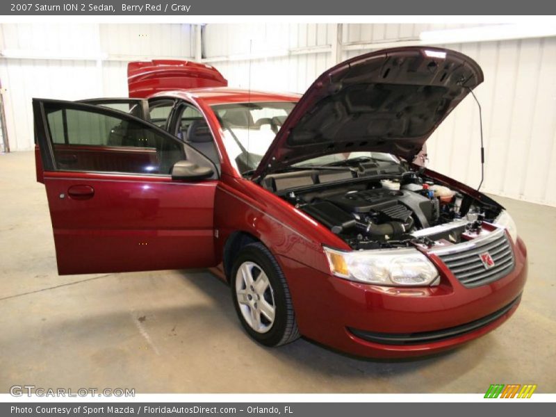 Berry Red / Gray 2007 Saturn ION 2 Sedan