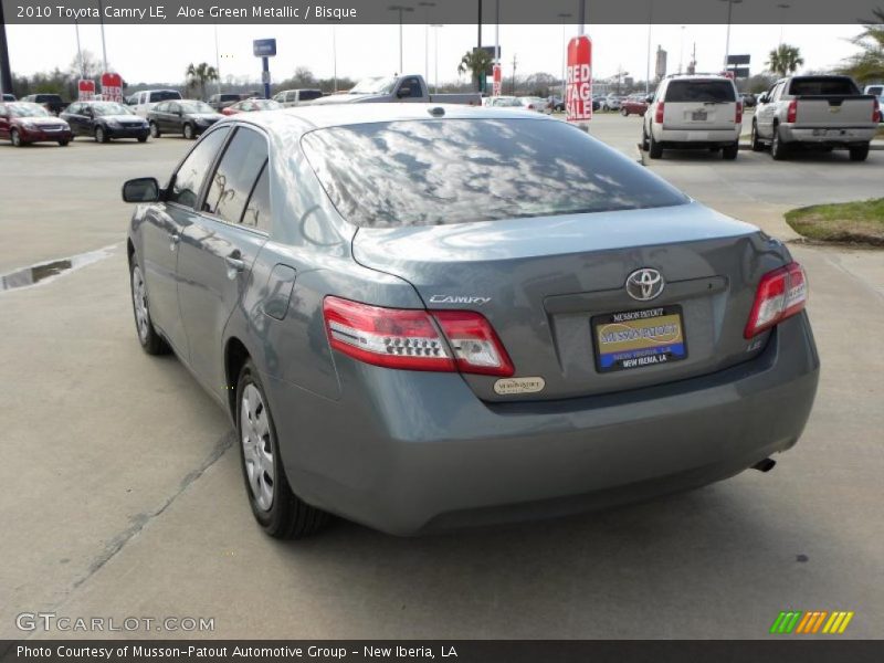 Aloe Green Metallic / Bisque 2010 Toyota Camry LE