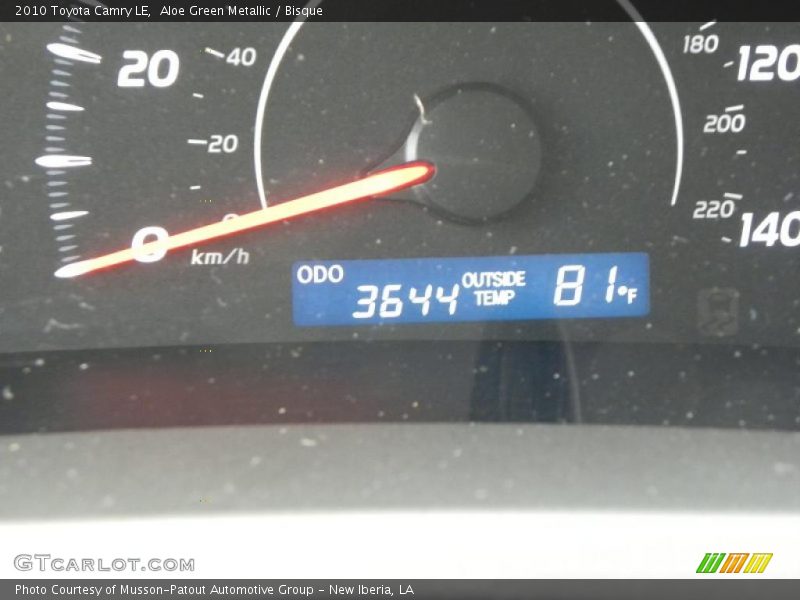 Aloe Green Metallic / Bisque 2010 Toyota Camry LE