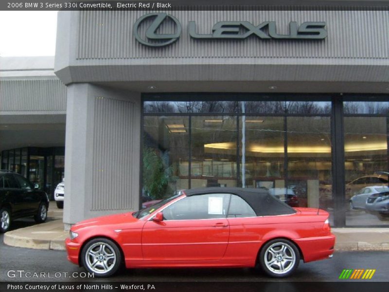 Electric Red / Black 2006 BMW 3 Series 330i Convertible