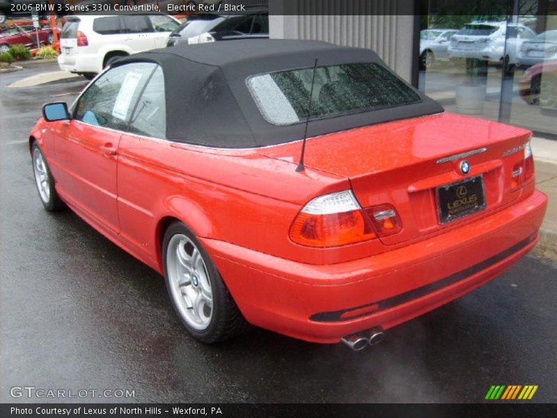 Electric Red / Black 2006 BMW 3 Series 330i Convertible