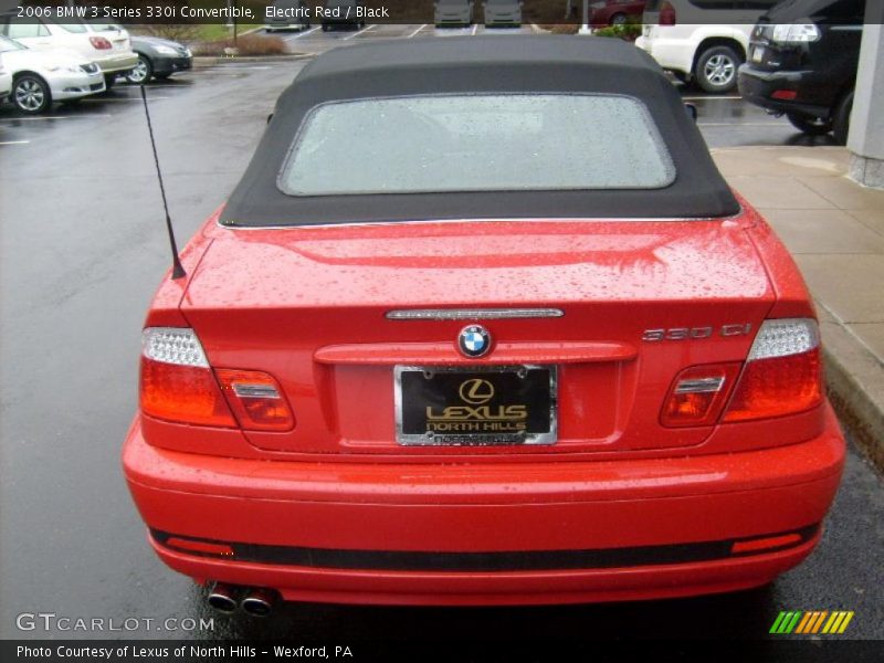 Electric Red / Black 2006 BMW 3 Series 330i Convertible