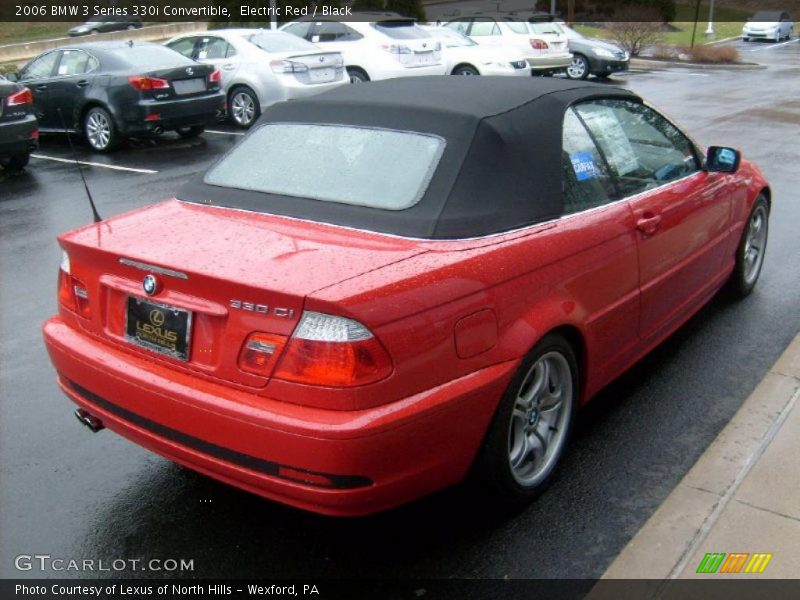 Electric Red / Black 2006 BMW 3 Series 330i Convertible