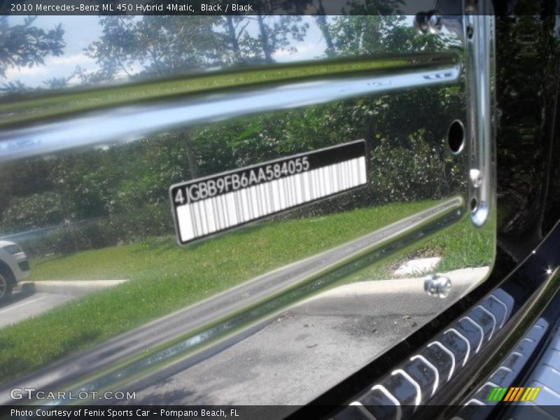 Black / Black 2010 Mercedes-Benz ML 450 Hybrid 4Matic