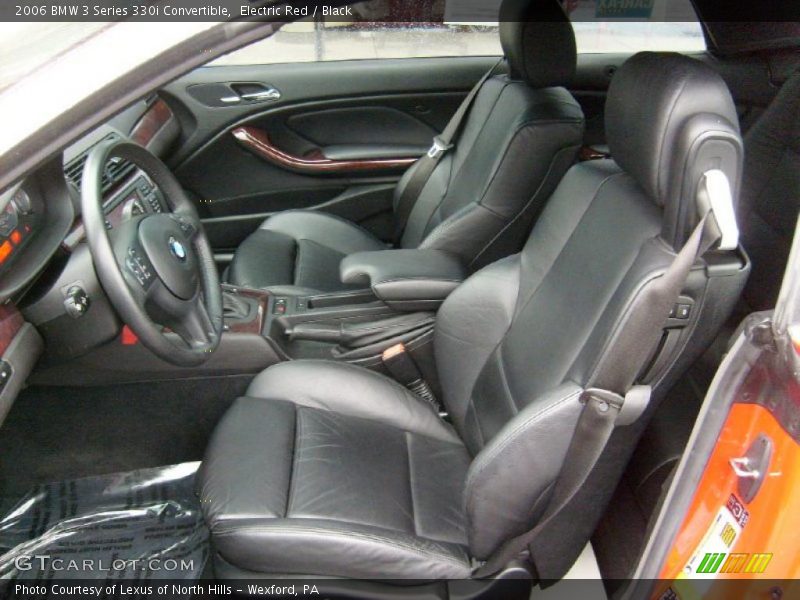 Electric Red / Black 2006 BMW 3 Series 330i Convertible