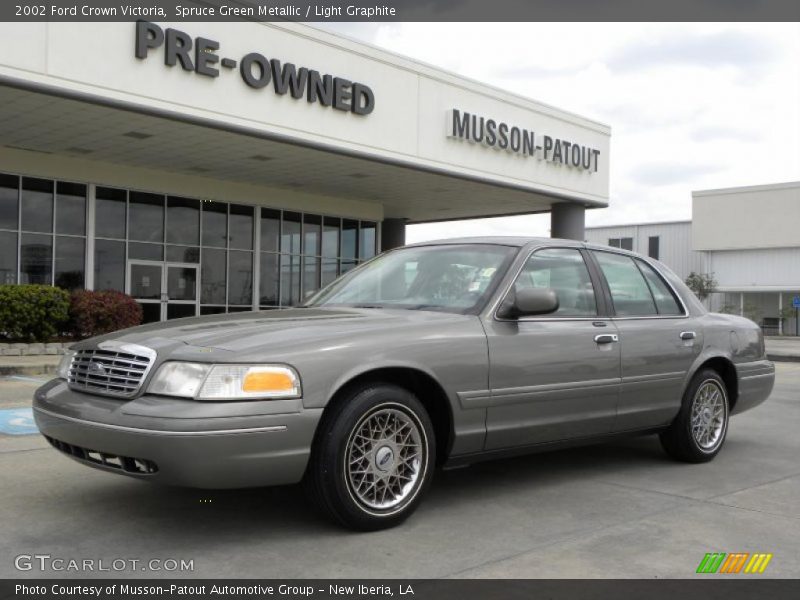 Spruce Green Metallic / Light Graphite 2002 Ford Crown Victoria