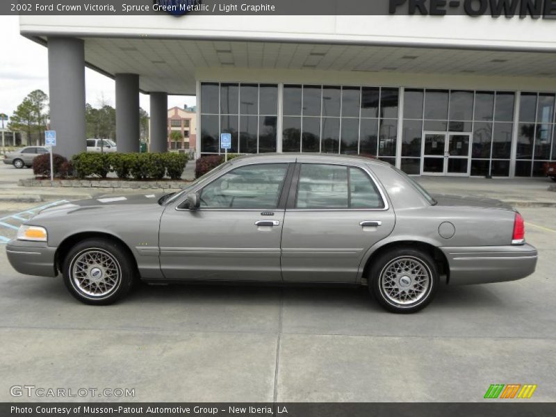 Spruce Green Metallic / Light Graphite 2002 Ford Crown Victoria