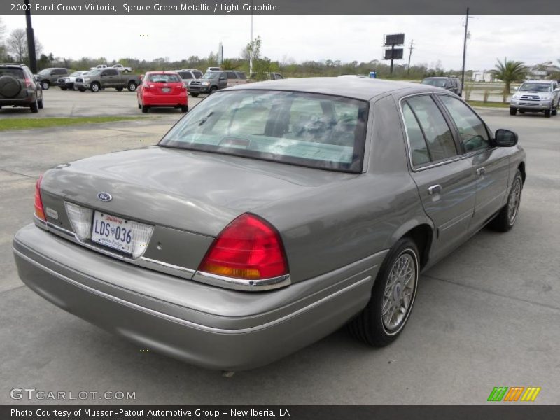 Spruce Green Metallic / Light Graphite 2002 Ford Crown Victoria