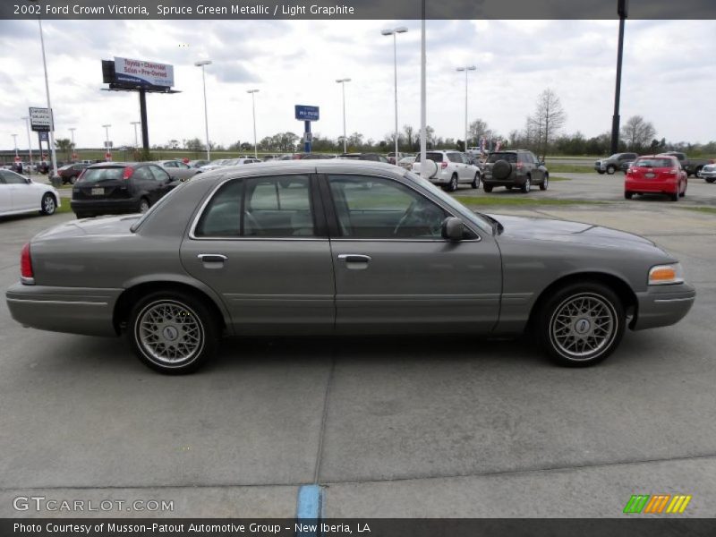Spruce Green Metallic / Light Graphite 2002 Ford Crown Victoria