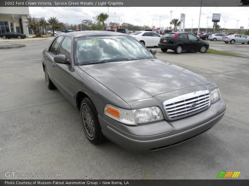 Spruce Green Metallic / Light Graphite 2002 Ford Crown Victoria