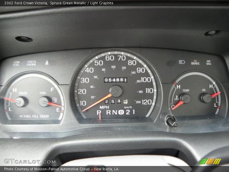 Spruce Green Metallic / Light Graphite 2002 Ford Crown Victoria