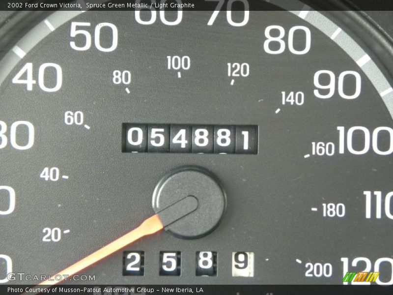 Spruce Green Metallic / Light Graphite 2002 Ford Crown Victoria