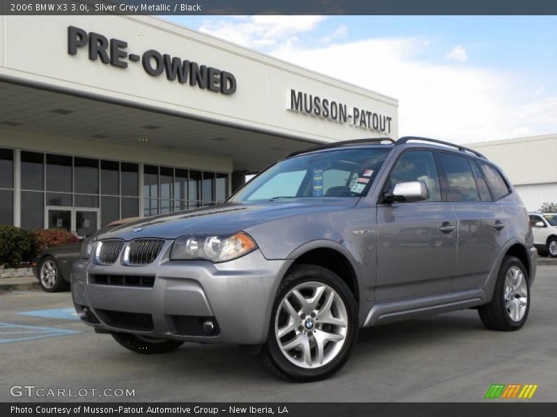 Silver Grey Metallic / Black 2006 BMW X3 3.0i