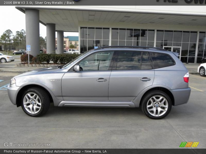 Silver Grey Metallic / Black 2006 BMW X3 3.0i