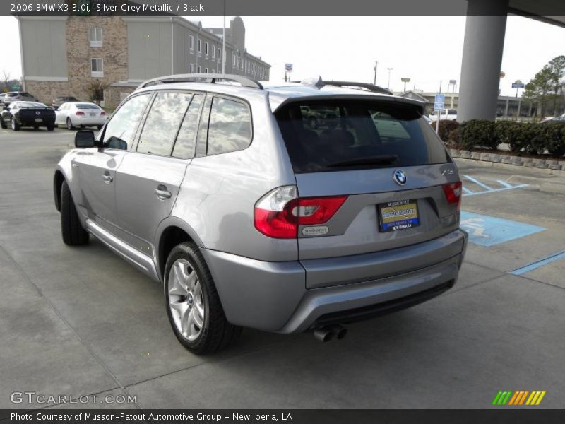 Silver Grey Metallic / Black 2006 BMW X3 3.0i