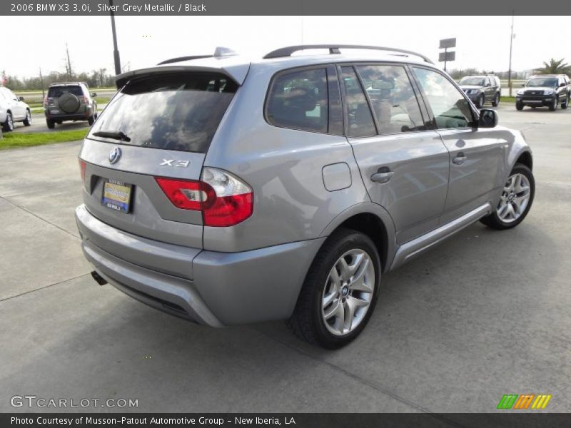 Silver Grey Metallic / Black 2006 BMW X3 3.0i