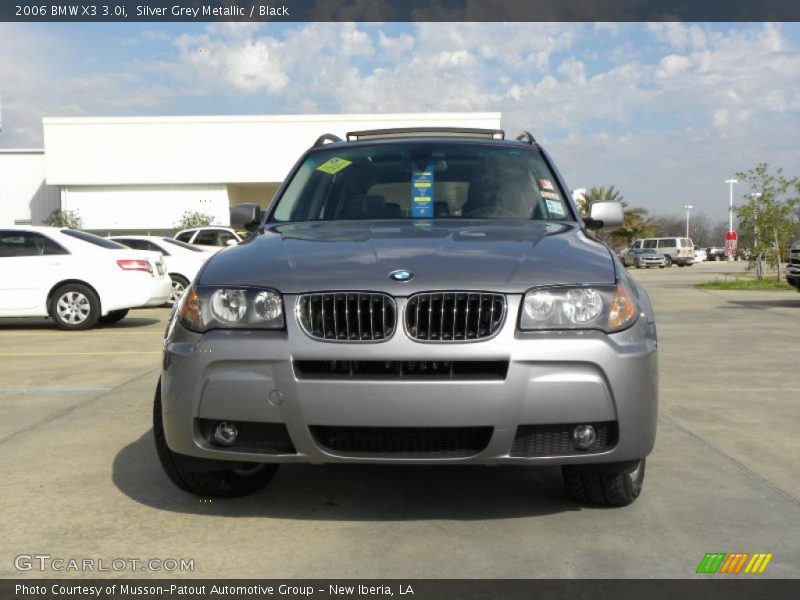 Silver Grey Metallic / Black 2006 BMW X3 3.0i