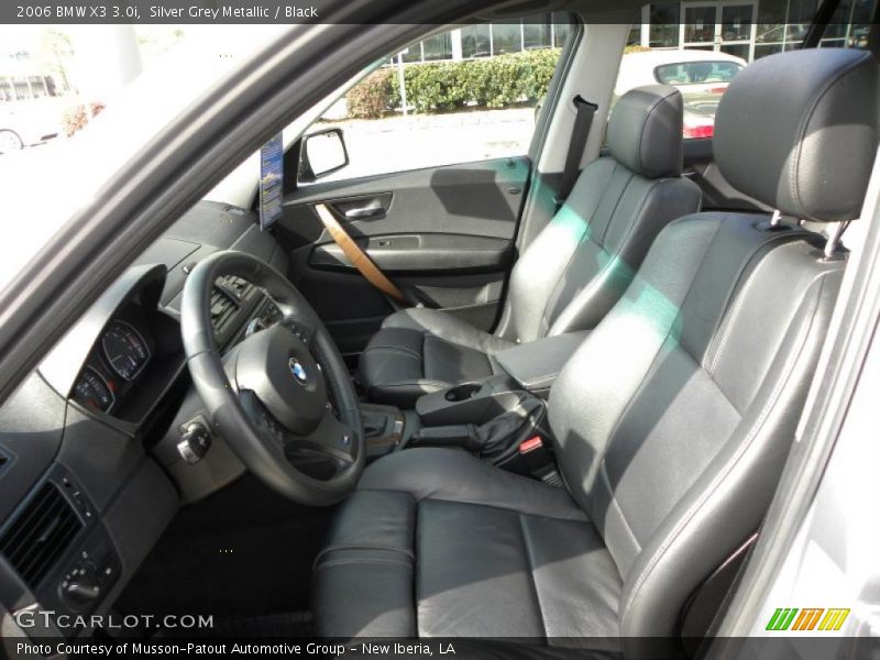 Silver Grey Metallic / Black 2006 BMW X3 3.0i