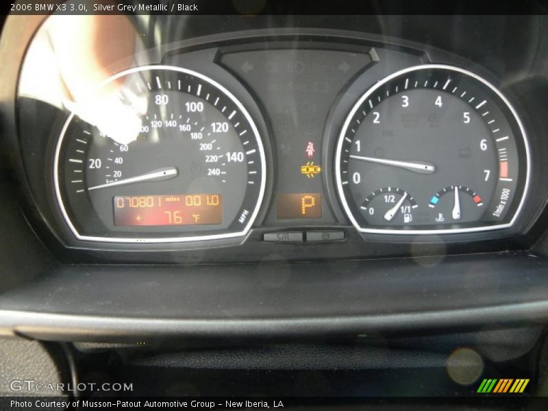Silver Grey Metallic / Black 2006 BMW X3 3.0i
