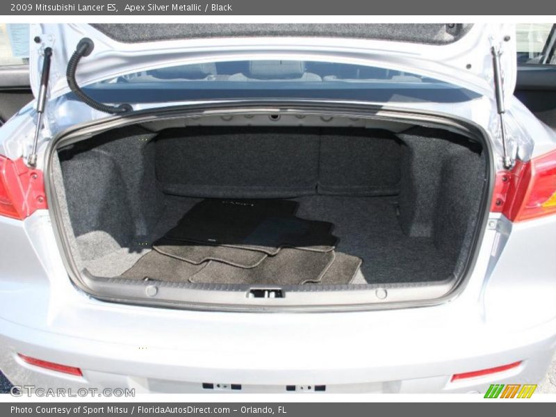 Apex Silver Metallic / Black 2009 Mitsubishi Lancer ES