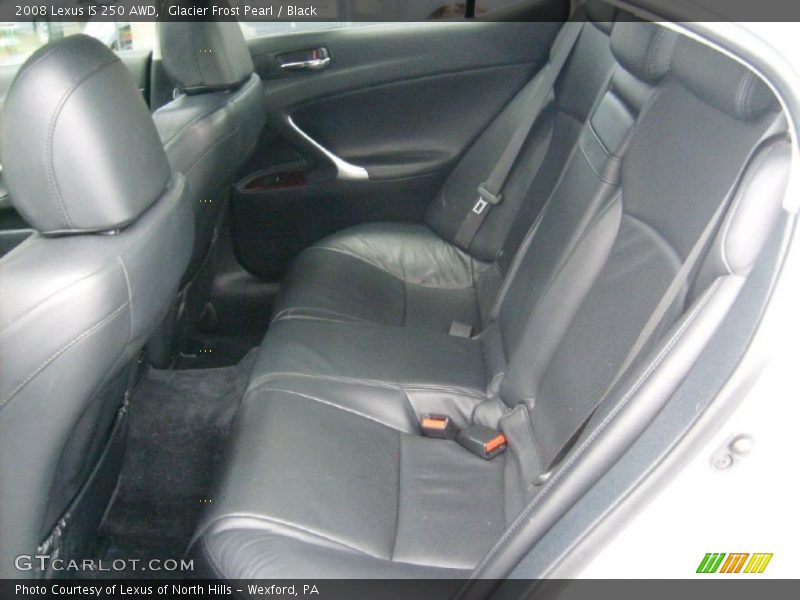 Glacier Frost Pearl / Black 2008 Lexus IS 250 AWD
