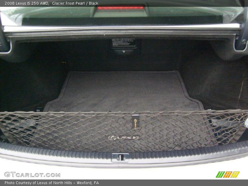 Glacier Frost Pearl / Black 2008 Lexus IS 250 AWD