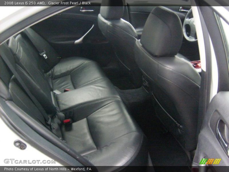 Glacier Frost Pearl / Black 2008 Lexus IS 250 AWD