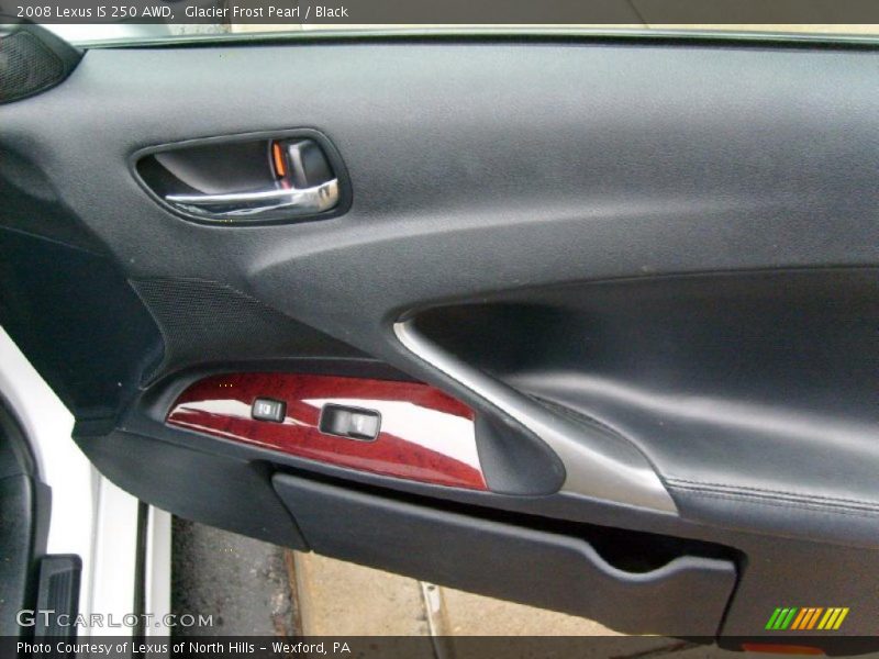 Glacier Frost Pearl / Black 2008 Lexus IS 250 AWD