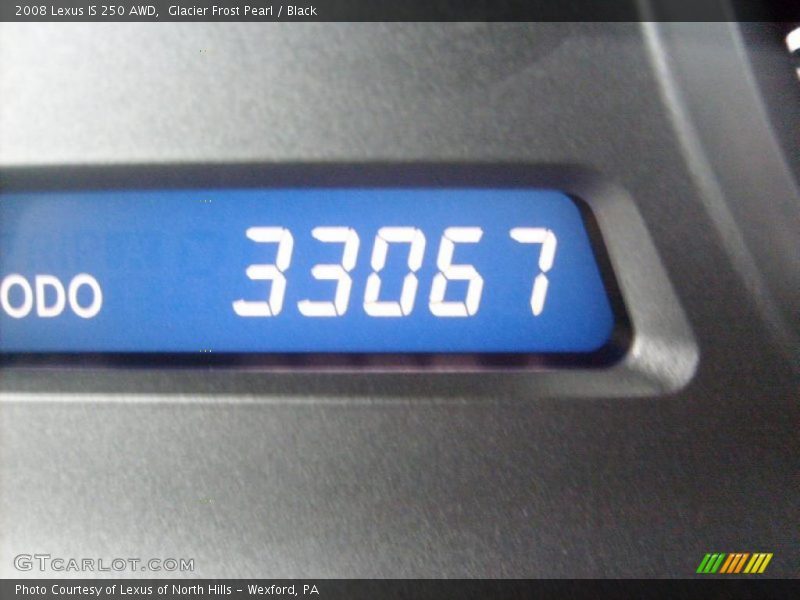 Glacier Frost Pearl / Black 2008 Lexus IS 250 AWD