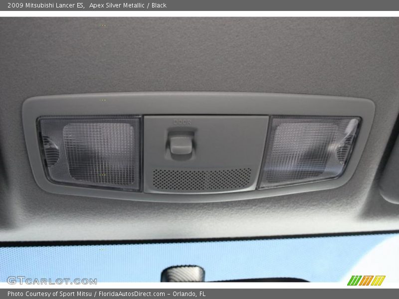 Apex Silver Metallic / Black 2009 Mitsubishi Lancer ES