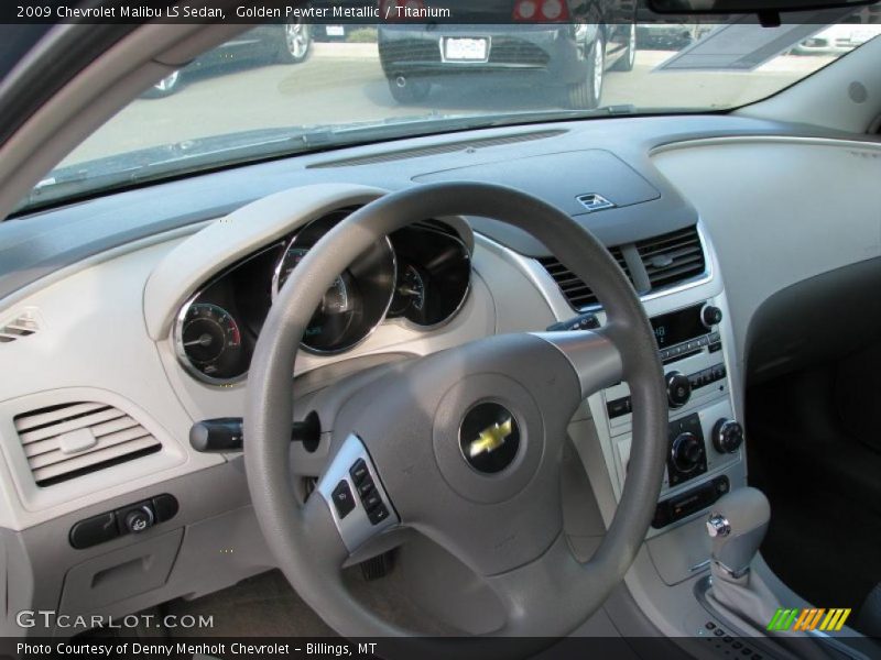 Golden Pewter Metallic / Titanium 2009 Chevrolet Malibu LS Sedan