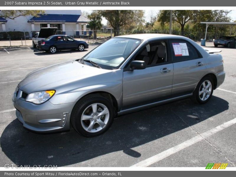 Urban Gray Metallic / Anthracite Black 2007 Subaru Impreza 2.5i Sedan