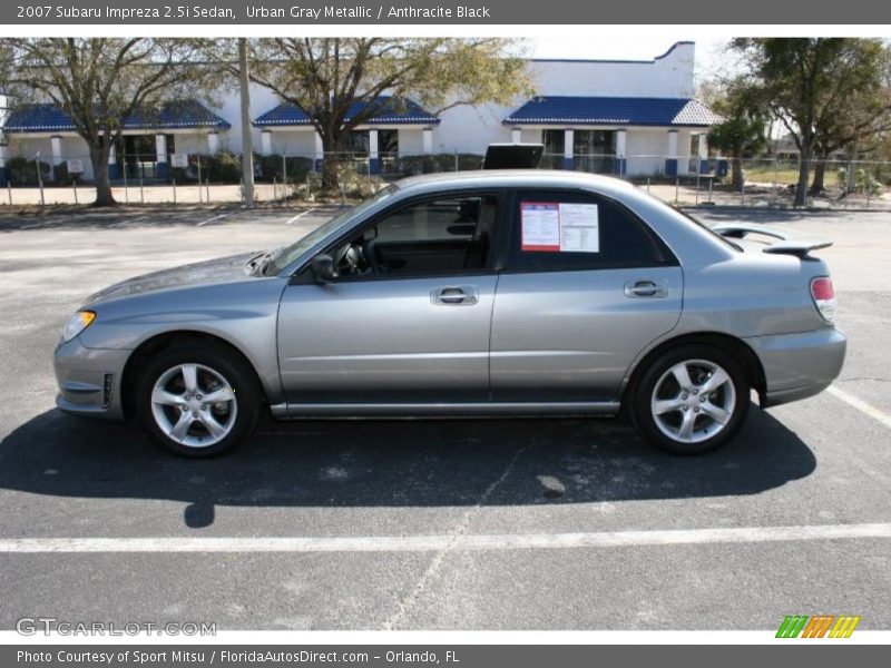 Urban Gray Metallic / Anthracite Black 2007 Subaru Impreza 2.5i Sedan