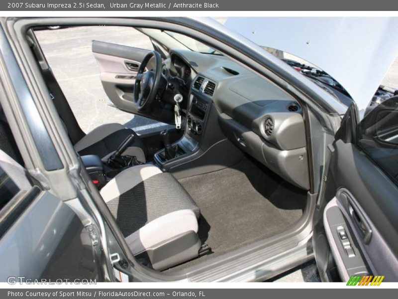 Urban Gray Metallic / Anthracite Black 2007 Subaru Impreza 2.5i Sedan