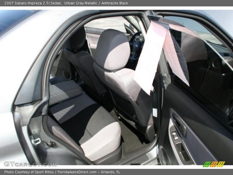 Urban Gray Metallic / Anthracite Black 2007 Subaru Impreza 2.5i Sedan