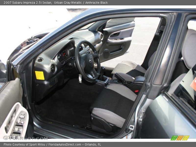 Urban Gray Metallic / Anthracite Black 2007 Subaru Impreza 2.5i Sedan