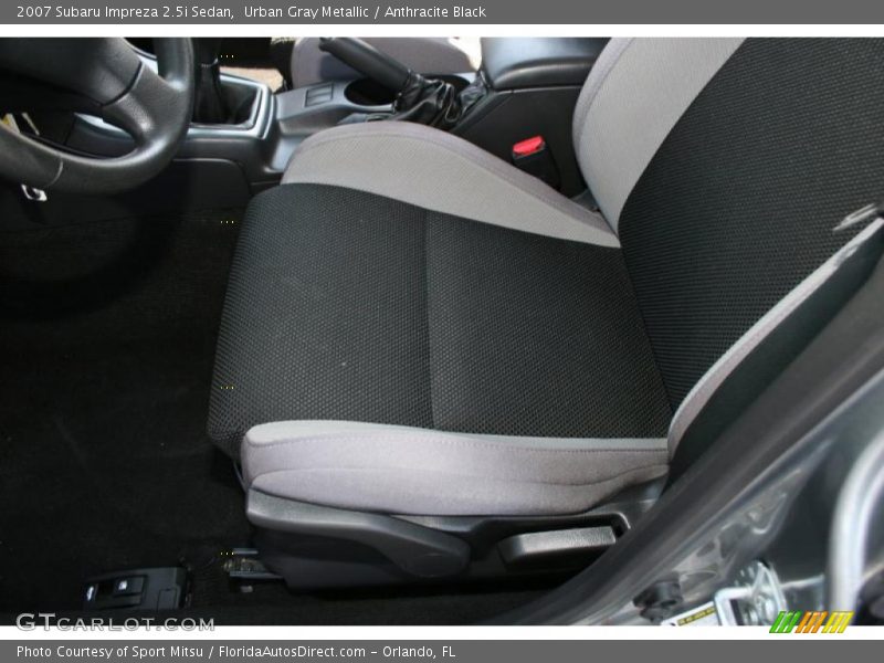 Urban Gray Metallic / Anthracite Black 2007 Subaru Impreza 2.5i Sedan