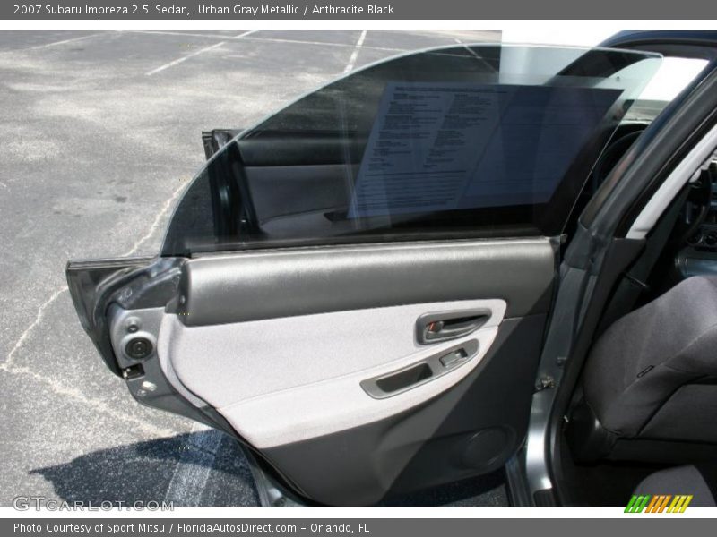 Urban Gray Metallic / Anthracite Black 2007 Subaru Impreza 2.5i Sedan
