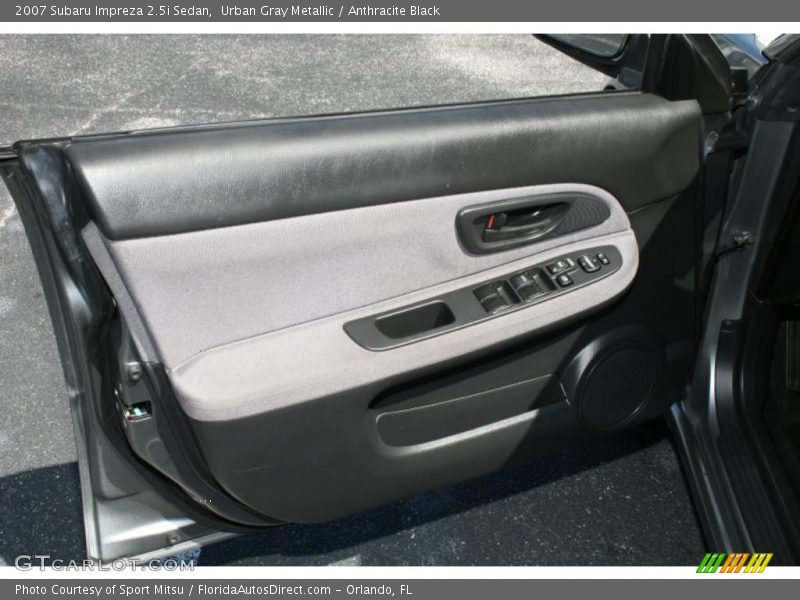 Urban Gray Metallic / Anthracite Black 2007 Subaru Impreza 2.5i Sedan