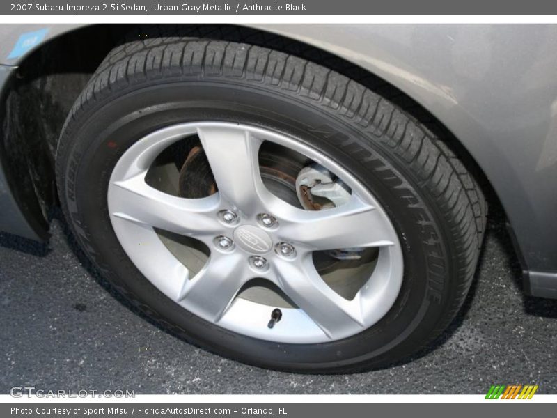 Urban Gray Metallic / Anthracite Black 2007 Subaru Impreza 2.5i Sedan