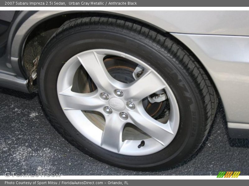 Urban Gray Metallic / Anthracite Black 2007 Subaru Impreza 2.5i Sedan