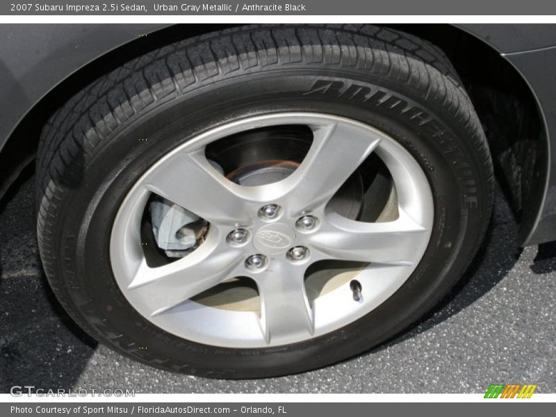 Urban Gray Metallic / Anthracite Black 2007 Subaru Impreza 2.5i Sedan