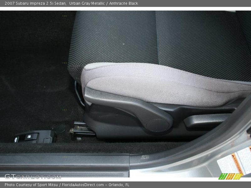 Urban Gray Metallic / Anthracite Black 2007 Subaru Impreza 2.5i Sedan