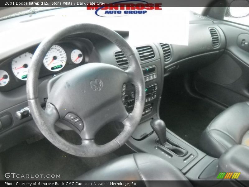Stone White / Dark Slate Gray 2001 Dodge Intrepid ES