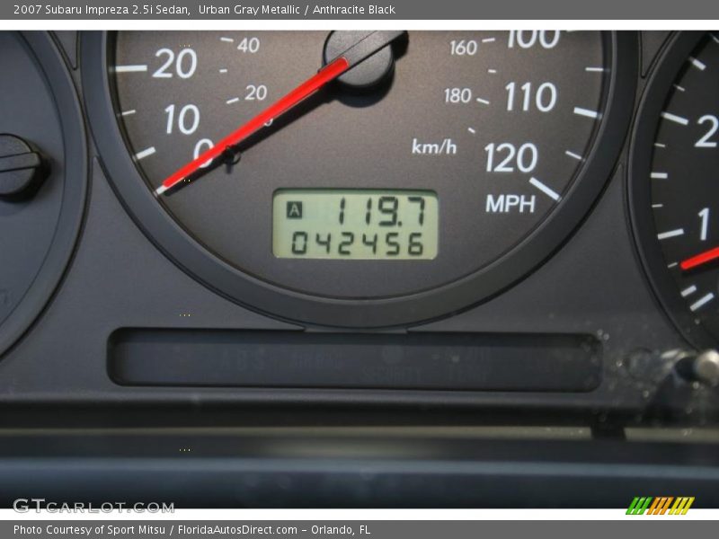 Urban Gray Metallic / Anthracite Black 2007 Subaru Impreza 2.5i Sedan