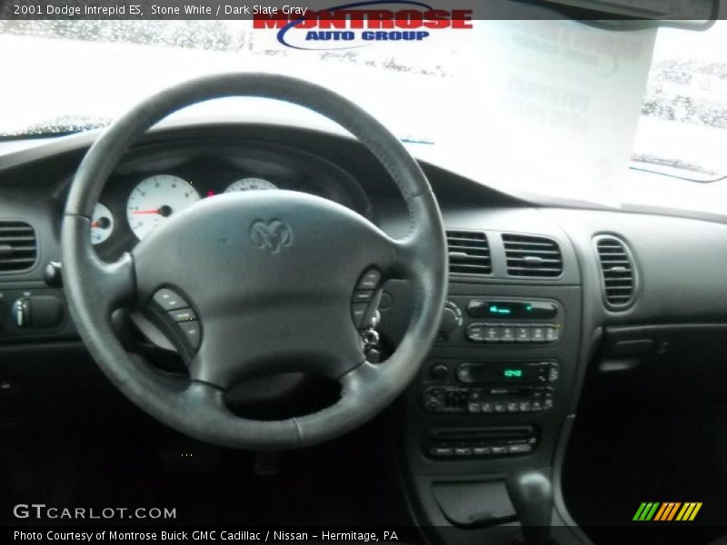 Stone White / Dark Slate Gray 2001 Dodge Intrepid ES