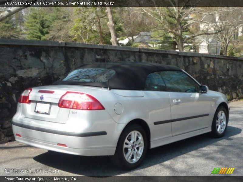 Silver Metallic / Black/Gray 2007 Saab 9-3 2.0T Convertible